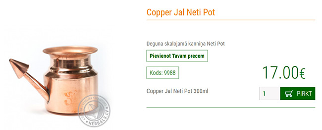 Herbals Copper Jal Neti Pot