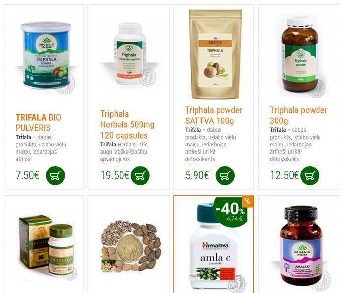 Trifala herbals.lv