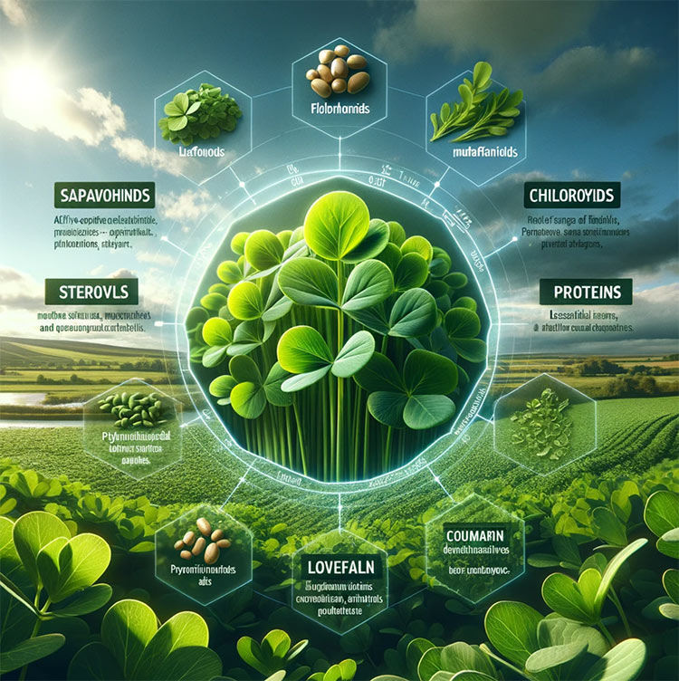 Lucerna (Medicago sativa) ir pākšaugu dzimtas augs, taču to uzskata arī par zāli. 