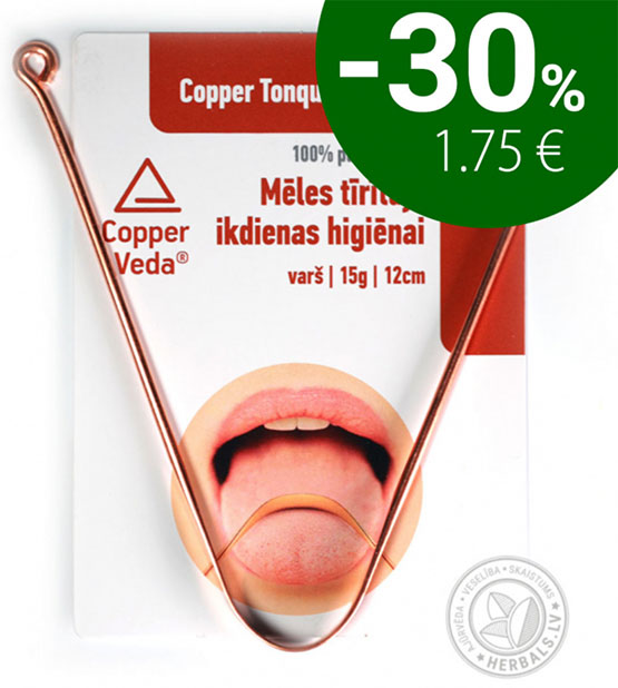 Copper Tonque Cleaner CopperVeda info www.herbals.lv