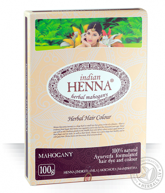 INDIAN HENNA MAHOGANY info www.herbals.lv