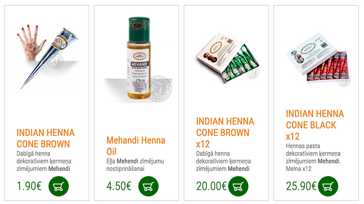 Mehendi henna tatoo herbals